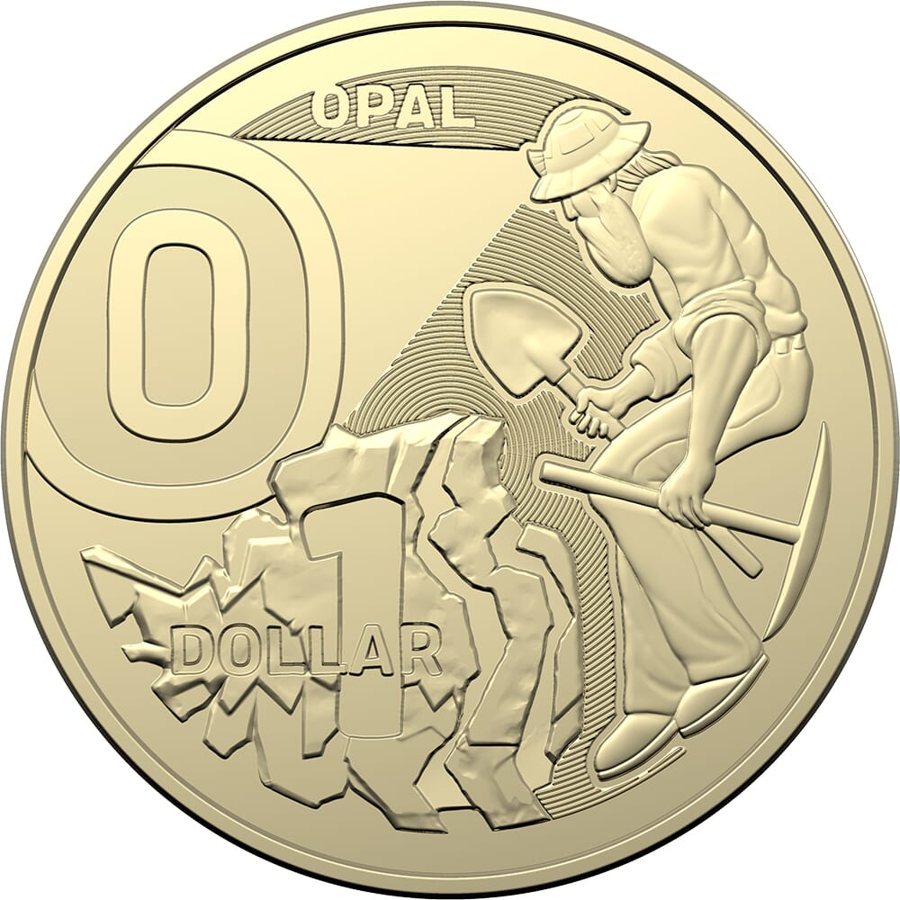 $1 Opal coin