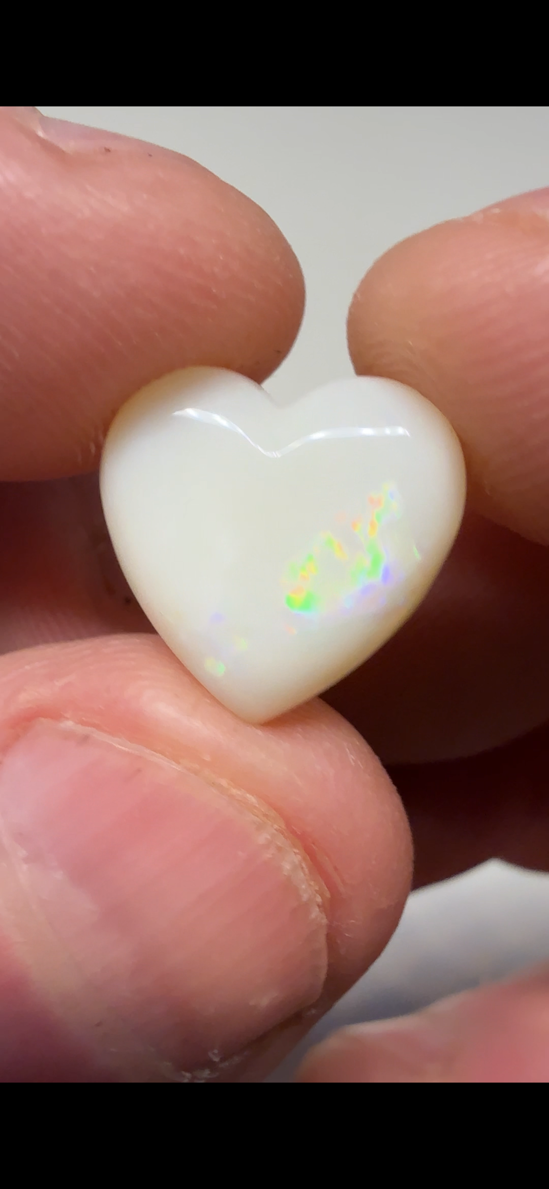 5.70Cts Love Heart shaped polished CPLH1