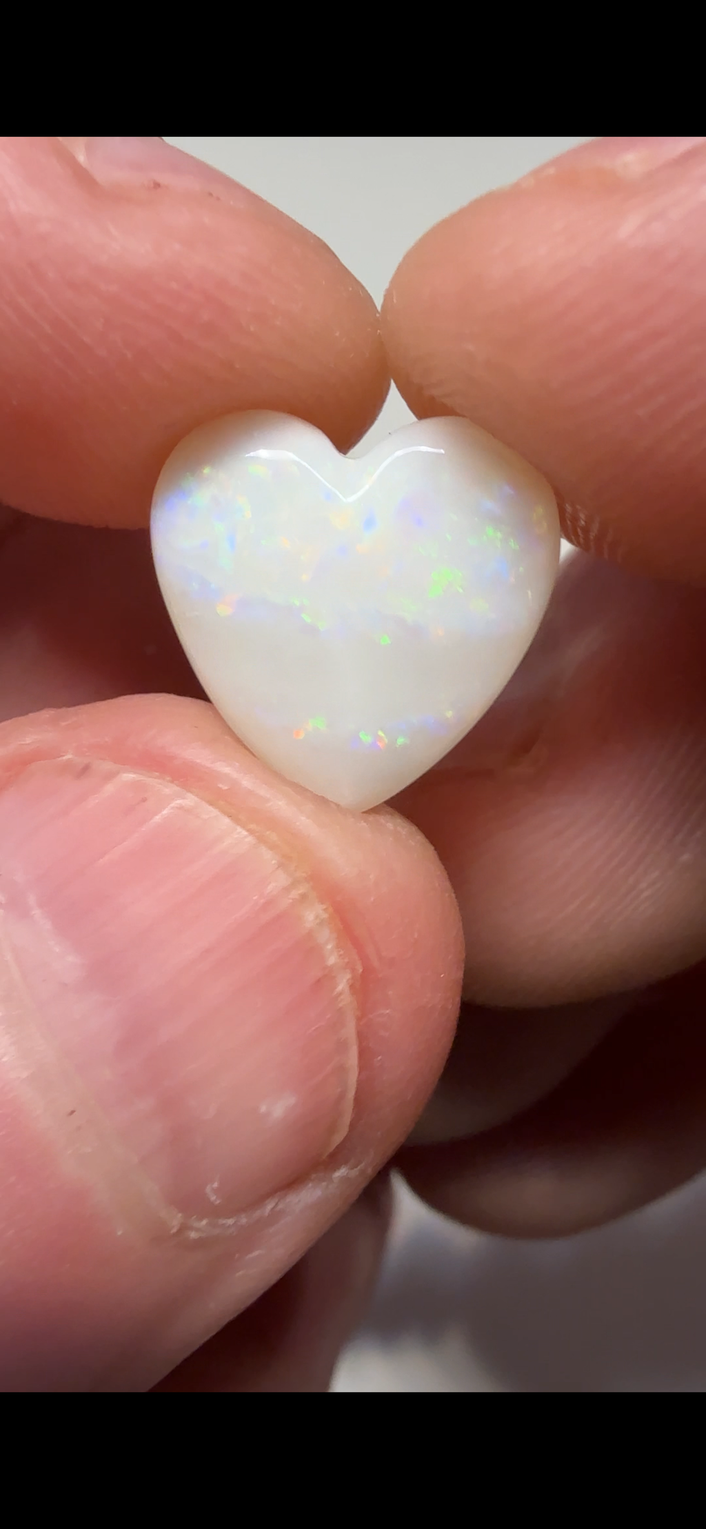 2.85Cts Love Heart shaped polished CPLH2