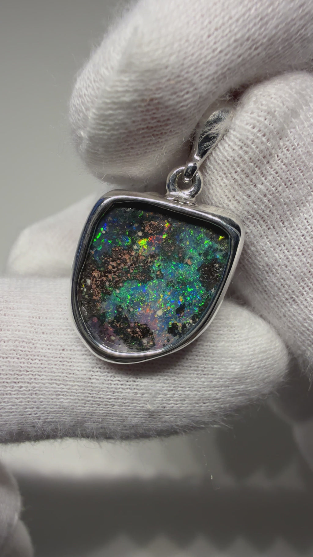 Insane value Boulder opal pendant B16