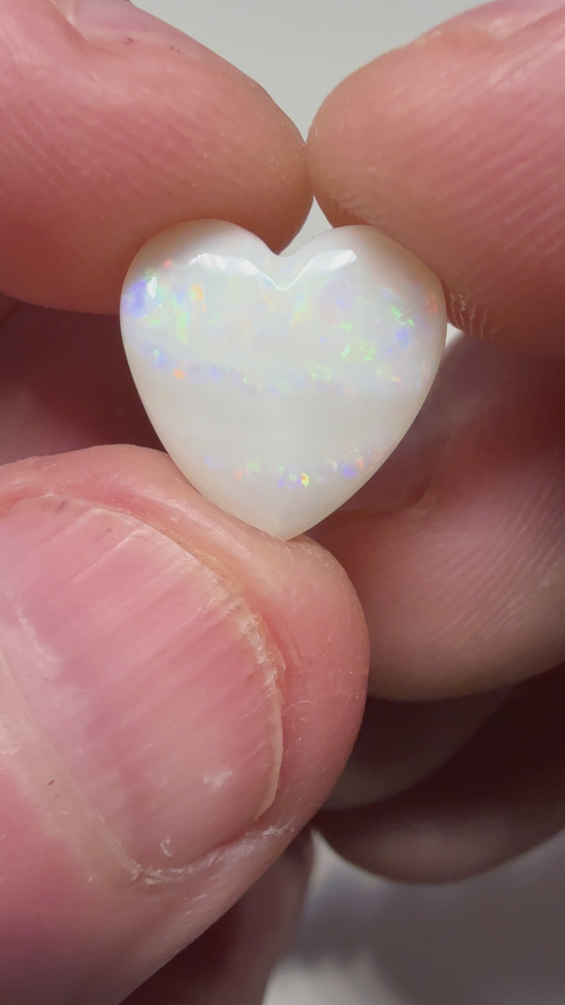 2.85Cts Love Heart shaped polished CPLH2