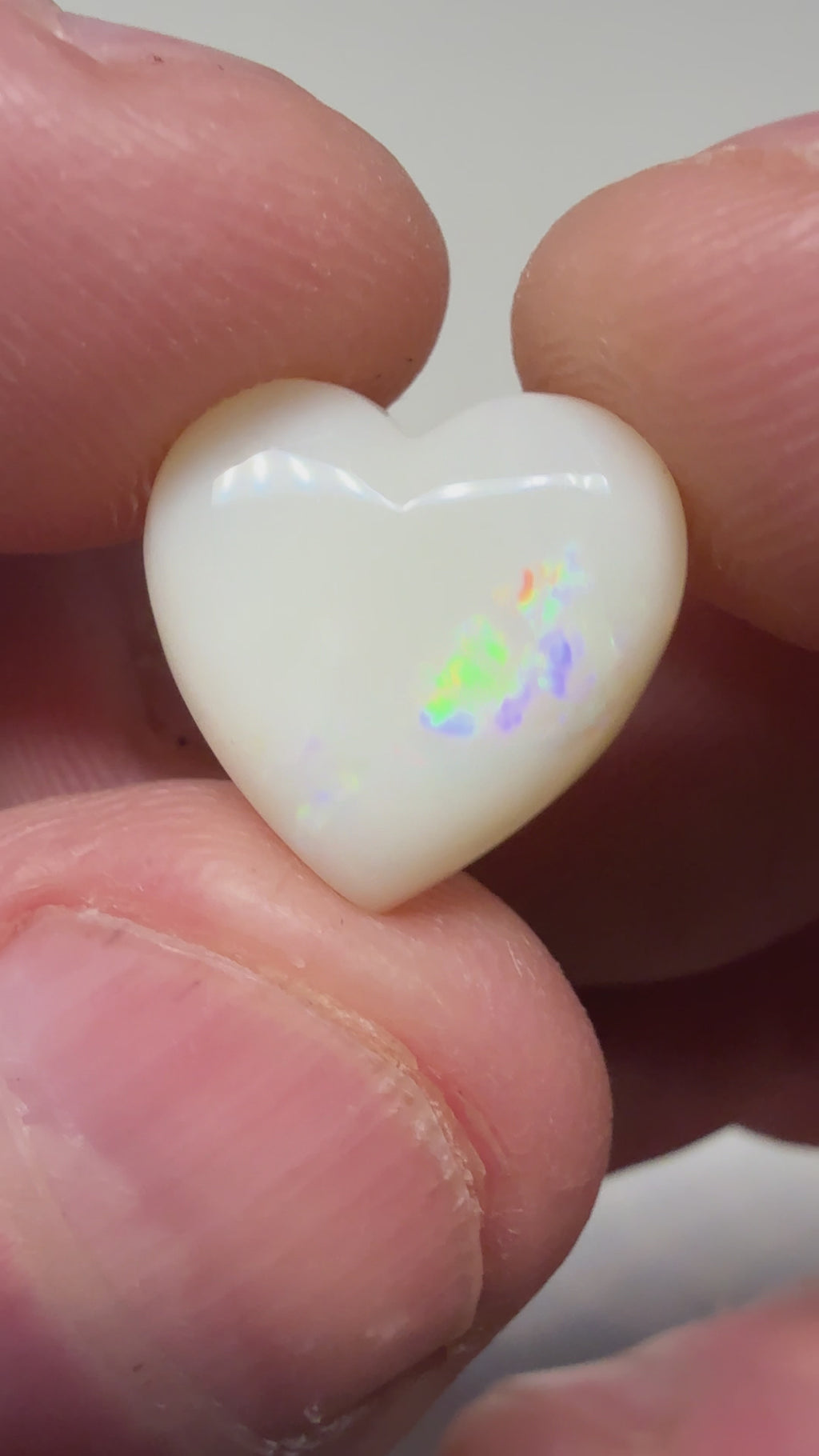 5.70Cts Love Heart shaped polished CPLH1